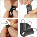 Miniatyrbild 4 av 5: 10 st Avtagbar dragflik dragkedja universal bagage skolväska 10pcs large