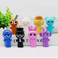 Miniatyrbillede 2 af 2: 8 stk. Sprunki Actionfigurer Blødt legetøj Perfekt til komfort og fantasi Julegave, fest A