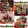 Miniatyrbild 4 av 5: 24 st julgransprydnader med lollipop-formade pepparkakor för julgransdekorationer 24PCS