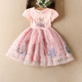 Miniatyrbild 1 av 6: Barn Elsa Princess T-shirt A-linje Klänning Casual Tryckta Klänningar pink 100cm