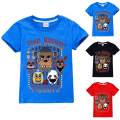 Miniatyrbild 5 av 6: Kids Five Nights at Freddy's T-shirt Pullover Toppar Pojkar Flickor Kortärmad Blus Black 13-14 Years