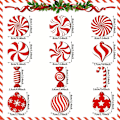 Miniatyrbild 2 av 5: 24 st julgransprydnader med lollipop-formade pepparkakor för julgransdekorationer 24PCS