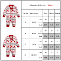 Miniatyrbild 5 av 5: Familjematchande pyjamas för barn, spädbarn, jul, julhjortstryck, vuxen nattkläder, pyjamas, pyjamasset Baby 6-9M
