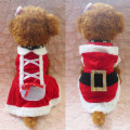 Miniatyrbild 8 av 8: Husdjur Jul Jultomte Kostym Katt Hund Kläder Chihuahua Valp Red Dress M