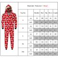Miniatyrbild 3 av 3: Julmatchande Familjepjys Set med Santa-Tryckta Jumpsuits, Sömnkläder, Semester-Pjs för Vuxen/Barn/Baby Men-Red S