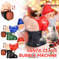 Miniatyrbild 3 av 7: Bubbelblåsande Tomte, Automatisk Bubbelmaskin Tomte, med Musik & Blinkande Ljus, Bubbelblåsare för Utomhus & Inomhus Green