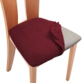 Miniatyrbild 1 av 5: Matsalsstol Sittöverdrag med band Anti-damm Slipcovers Röd 6Pack