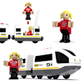 Miniatyrbild 5 av 5: Fjärrkontroll Batteridrivna Tåg Träspår Expressgods