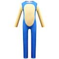 Miniatyrbild 2 av 5: Sonic The Hedgehog Cosplay Kostym Kläder för Barn Pojkar Flickor Sonic Jumpsuit + Mask + Handskar 7-8 år = EU 122-128