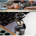 Miniatyrbild 3 av 9: Vueeze Kinetic Dream Fidget Spinners, Gravitationsresistent Kinetisk Energi Skrivbordsleksak, Metallisk Svävande Kinetisk Energi Skrivbordsleksak för Vuxna Grey