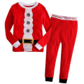 Miniatyrbild 1 av 5: Julpyjamas för barn, pojkar och flickor, sovkläder, långärmad nattklädesset Red Christmas Man 120cm