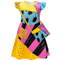 Pikkukuva 3 / 5: Painajainen ennen joulua Sally -mekko Halloween-lasten asu 110cm