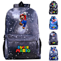Miniatyrbillede 3 af 5: Tilbage til skolen forsyninger Mario Børns Rygsæk Rollespilsrygsæk Rejsetaske Let og Holdbar C