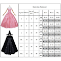 Miniatyrbild 6 av 6: Cosplay Wicked Häxan Elphaba Glinda Klänning Hatt Halloween Karneval Dräkter Klänning Aifuba L