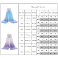 Pikkukuva 4 / 4: Halloween Tyttö Jäädytetty Prinsessa Elsa Naamiaisasu Cosplay Puku Gradient blue 140cm
