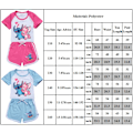 Miniatyrbild 3 av 3: Barn Tecknad Lilo & Stitch Tryckta Kläder Set T-shirt Shorts Pyjamas Sovkläder Loungekläder Sommar Casual Träningsdräkt Black 160cm