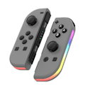 Miniatyrbild 1 av 10: Trådlösa Bluetooth-kontroller för vänster och höger för Nintendo Switch Joy-Con 1-par Gamepad Grey