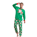 Pikkukuva 2 / 5: Joulu Pyjamat Perhe Yhteensopivat Joulupukki Kuviolliset Pyjamat Aikuiset Lapset Vauva Koira Joulu Yöasut Pyjama Setti Men M