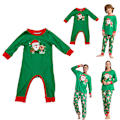Pikkukuva 4 / 5: Joulu Pyjamat Perhe Yhteensopivat Joulupukki Kuviolliset Pyjamat Aikuiset Lapset Vauva Koira Joulu Yöasut Pyjama Setti Baby 6-9M
