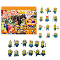 Miniatyrbillede 2 af 4: 24 rum Julekalender Blind Box Legetøj - 24 Dages Nedtællingskalender Jul Mini Despicable Minions Figurer Gave Til Børn Jul B