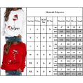 Miniatyrbild 3 av 3: Dam jul söt pullover höst vinter långärmad T-shirt grey M