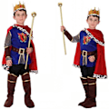 Miniatyrbild 3 av 4: Prins Charming Kostym Halloween Cosplay Prins Charming Scenkläder Topp Byxor Set S