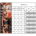 Miniatyrbild 4 av 4: Dam Sexig Underkläder Sexig Underkläder Spets Halterneck Bodysuit Natt Black 3XL