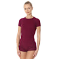 Miniatyrbild 1 av 3: Dam kortärmad t-shirt Brubeck ACTIVE WOOL termoaktivunderkläder Merinoull Plommon M