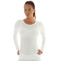 Miniatyrbild 1 av 5: Långärmad T-shirt för kvinnor BRUBECK COMFORT WOOL Termoaktivunderkläder MERINOULL Kräm M