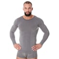 Miniatyrbild 1 av 3: Långärmad T-shirt för män BRUBECK COMFORT WOOL Termounderkläder MERINOULL Mörk grå L