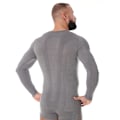 Miniatyrbild 2 av 3: Långärmad T-shirt för män BRUBECK COMFORT WOOL Termounderkläder MERINOULL Mörk grå L