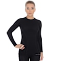 Miniatyrbild 1 av 3: Långärmad T-shirt för damer Brubeck ACTIVE WOOL Termoaktivunderkläder Merinoull Svart M