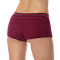 Miniatyrbild 2 av 3: Dam boxershorts Brubeck ACTIVE WOOL Termoaktiva trosor Merinoull Plommon L