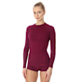 Miniatyrbild 1 av 4: Långärmad T-shirt för damer Brubeck ACTIVE WOOL Termoaktivunderkläder Merinoull Plommon M
