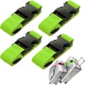4-pack bagageremmar, justerbara bagageremskontakter (för handbagage), för att säkra resväskor.
