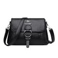 Dam Läder Crossbody Handväskor Multi-Ficka Axelväskor Handväskor Plånböcker