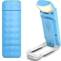 Miniatyrbilde 1 av 6: Leselys – Boklys – Sammenleggbart – Blålysfilter – USB Oppladbart – 500 mAh – Blått