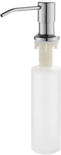 Miniatyrbilde 1 av 8: 304 rustfritt stål såpedispenser vask trykk-type oppvaskmiddel dispenser 350ML utskiftbar flaske