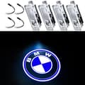 Bildør Logo Lys, Bildør LED Logo Projektor Velkomstlampe Dørlys Pøllys 4-Styk Passer til 320i、320xi、340i, E90 E92 E93 M3 E91 E92\"