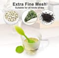 Miniatyrbild 3 av 5: Silikon Te-infuser - 2-pack, Finmaskigt Löst Te-filter - Grön, Blå