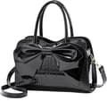 Damhandväska Lackläder Rosett Plånbok Handtag Crossbody Väska Handväska Mode Axelväska