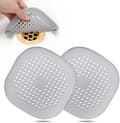 Hårfångare för dusch, silikonhårstoppare för kök med sugkopp, lätt att installera, 2-pack