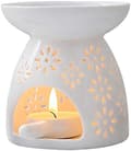 Keramisk Diffuser/Æterisk Olie Diffuser med Fyrfadslys Keramisk Olie Diffuser/Æterisk Oliebrænder/Aroma Diffuser til Hjemmet, Kontoret & Toiletter
