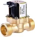 Elektrisk magnetventil i messing, 3/4 tomme, DC 24V, normalt lukket, for vannkontroll