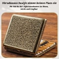 Miniatyrbild 3 av 8: Cigarettetui 20 Cigaretter, Klassiskt Metall-Cigarettetui, bärbar Cigarettbox av Metall, Retro cigarettetui Legering Cigarettbox, rymmer