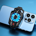 Miniatyrbild 2 av 7: Gaming Telefonkylare, Avancerad Kylteknik Dubbel Turbo Dubbel Motor, Universell för iPhone Android Smartphones 4.5 till 7 Tum, Halvledare