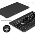 Miniatyrbild 8 av 8: Kompakt Bakgrundsbelyst Bluetooth-tangentbord, Korskompatibelt Ultra Slim Portabelt Trådlöst Tangentbord för iOS, Android, Windows-enheter, 7-Färgs LED-Bakgrundsbelysning