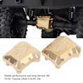 Miniatyrbillede 8 af 8: 2 stk. RC messing bagaksel diff cover modvægt til Traxxas TRX4 1/10 RC bil opgraderingsdele