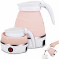 Foldable Electric Kettle, 600ml Silicone Travel Kettle, Foldable Travel Kettle, Foldable Camping Kettle, Portable Electric