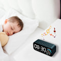 Miniatyrbild 3 av 8: Mångsidig Bluetooth Högtalare Väckarklocka, Stor LED Spegeldisplay, Dubbla Alarm för Vardagar Helger, Snooze-funktion, Hifi Stereo Bas, Batteri